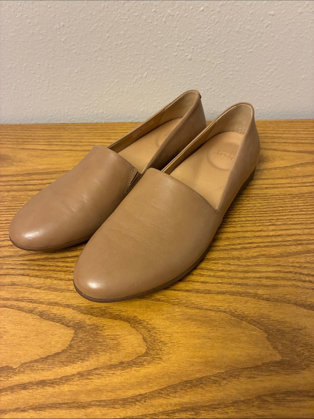 Dansko Larisa Leather Slip On Flats Loafers